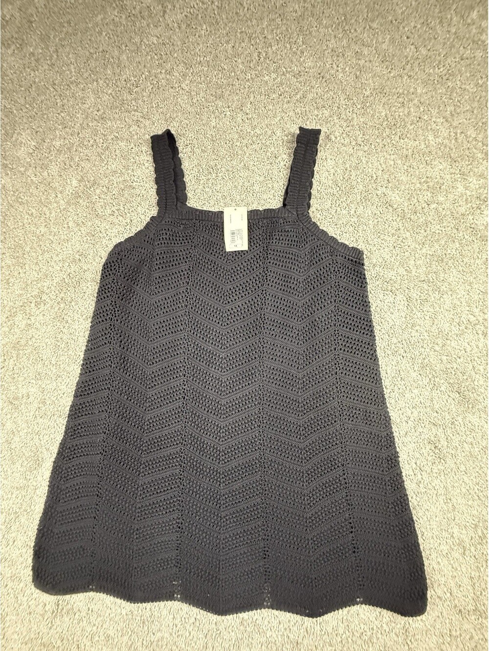 NWT A New Day Crochet Mini Shift Dress Women's Size 1X Cotton Full Slip $35
